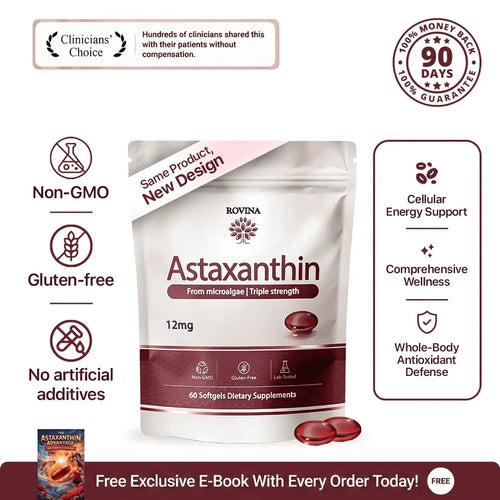 Rovina Astaxanthin 12mg Softgels